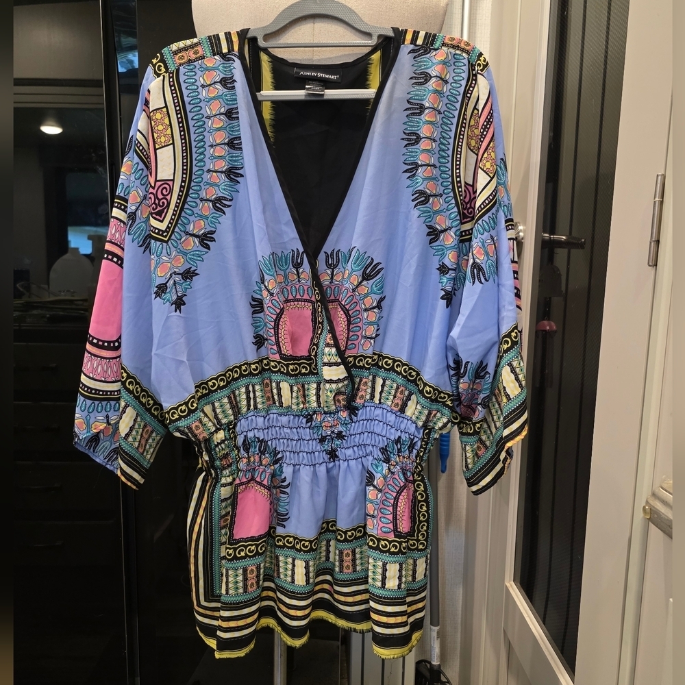 Ashley Stewart Multicolor Boho Tunic - Picture 2 of 4
